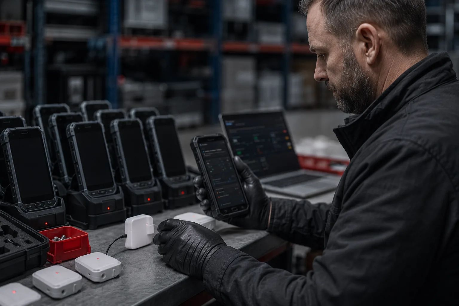 Technician supporting deployed devices across their lifecycle